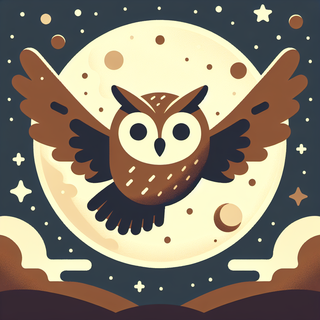 Magical Owl's Midnight Ride Diamond Painting