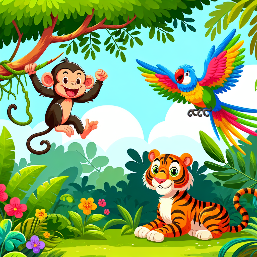 Jungle Friends Expedition Paint By Color