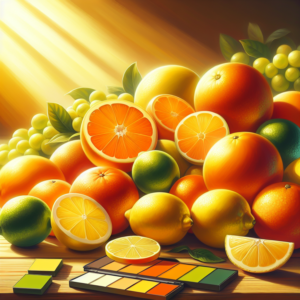 Sunny Citrus Delight Painting Diamond Kit