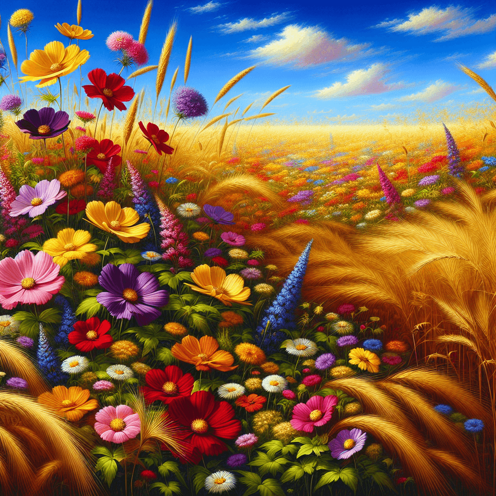 Golden Meadow Painting Diamond Kit