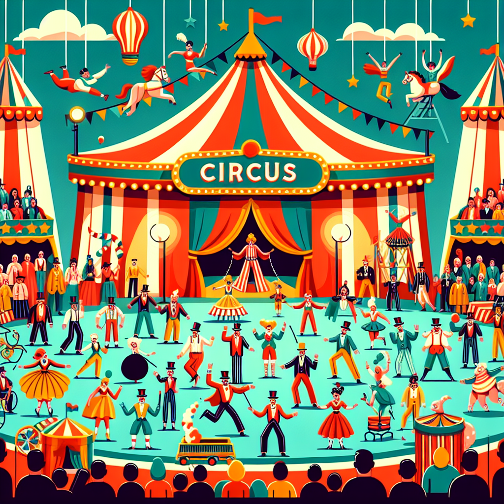 Under The Big Top Circus Paint By Color