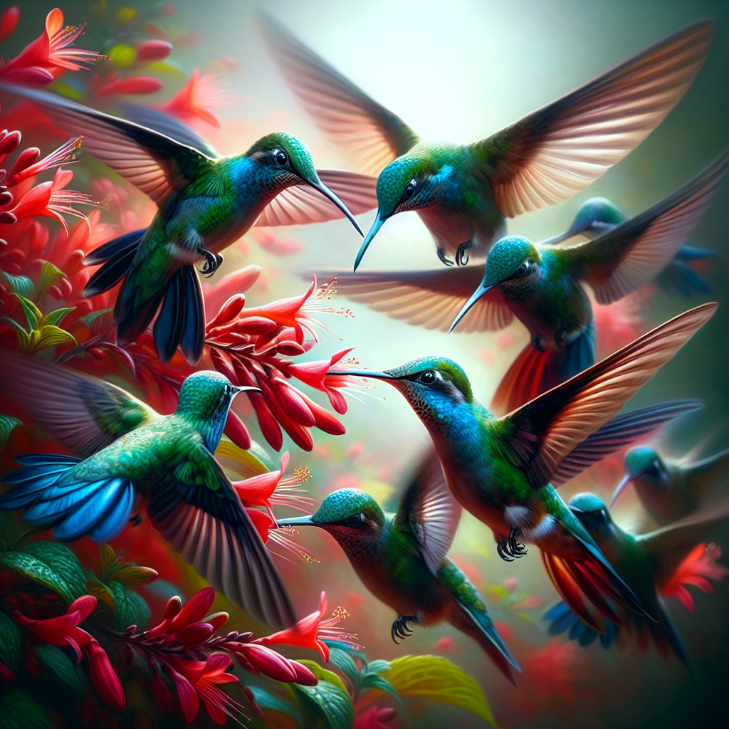 Harmony Of Hummingbirds DIY Paint By Diamonds