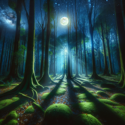 Enchanting Starry Forest Diamond Painting