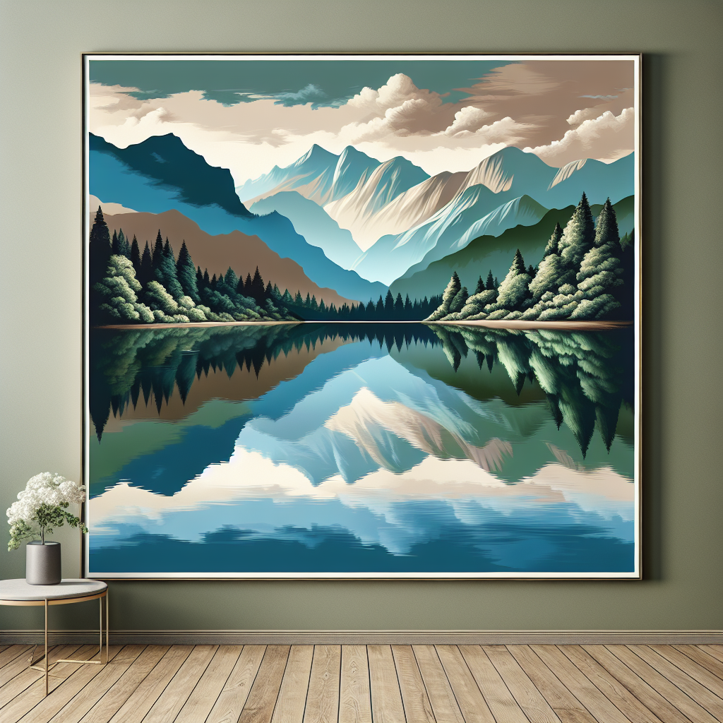 Tranquil Lake Reflection Paint By Diamonds Kits