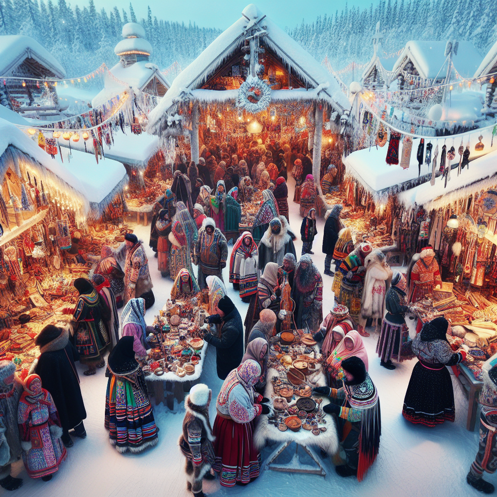 Jokkmokk Winter Market Paint By Diamonds Art