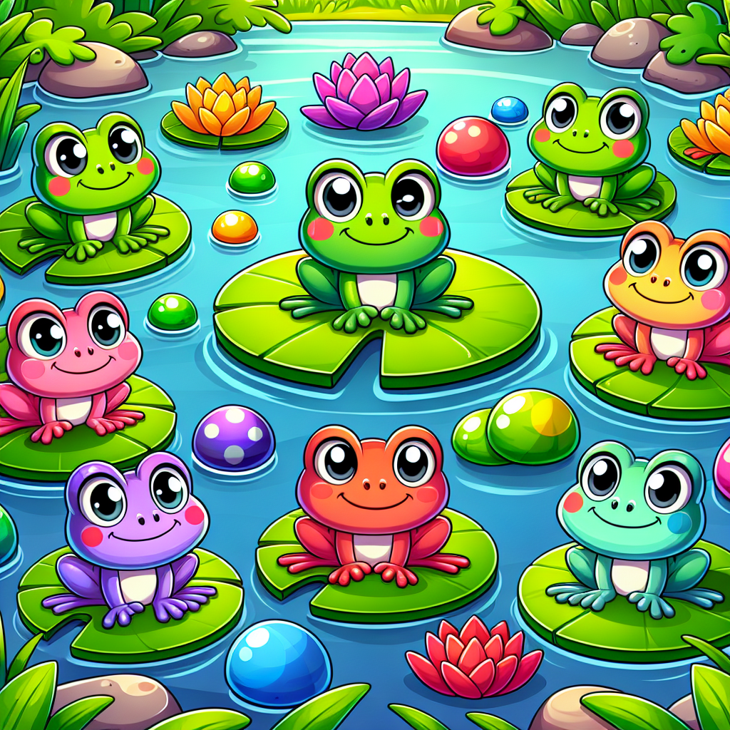 Funny Frog Friends DIY Paint By Diamonds