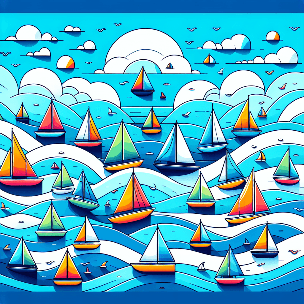 Ocean Voyage Sailboats Paint By Diamond