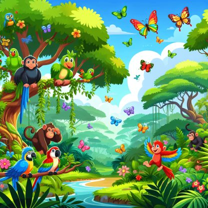 Radiant Rainforest Paint By Color