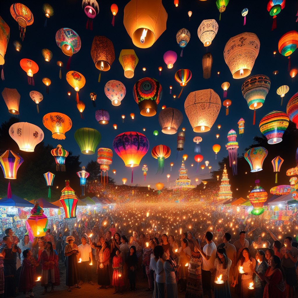 Festival Of The Lanterns Diamond Painting