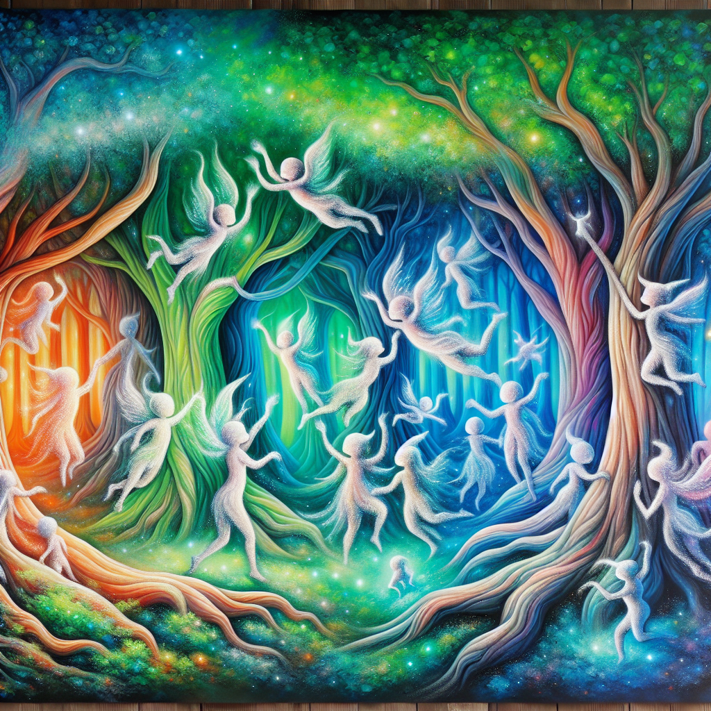 Dancing Forest Spirits Paint By Diamonds Kits