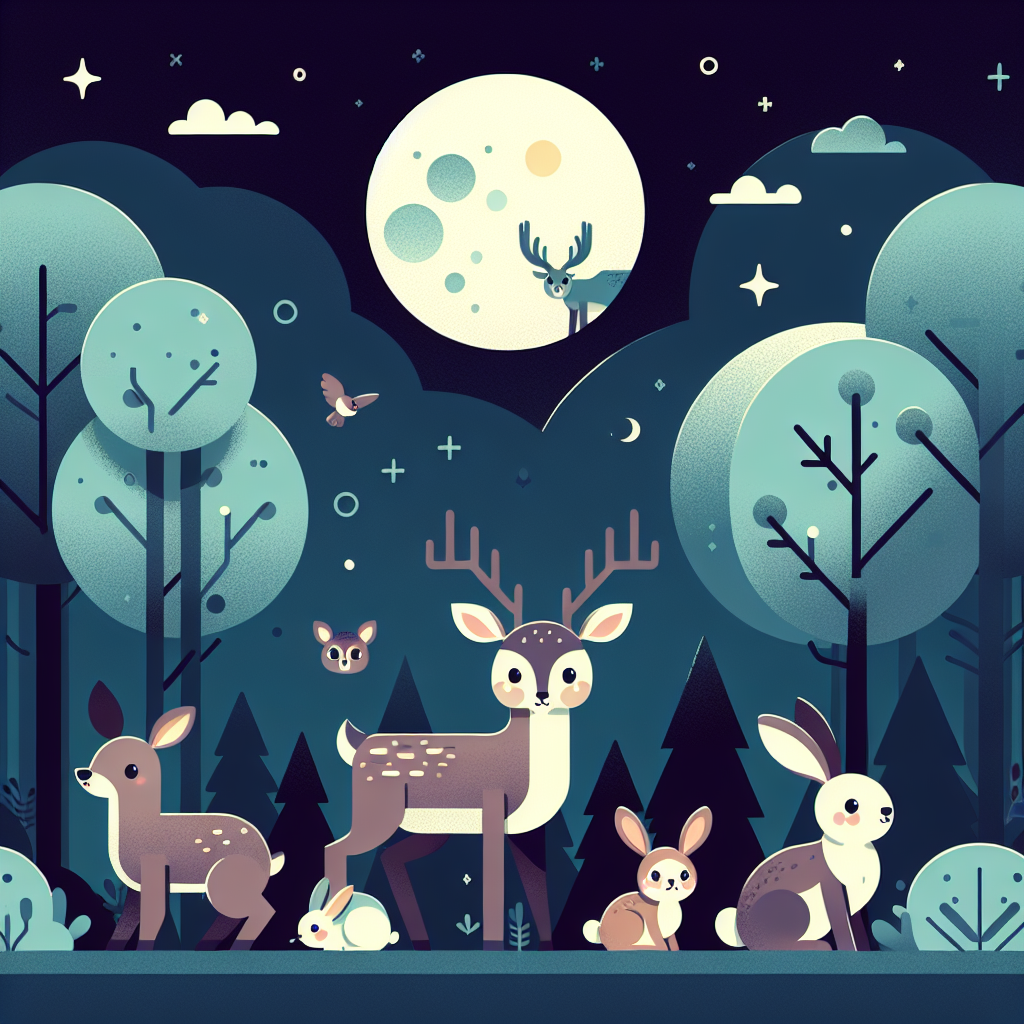 Peaceful Moonlit Forest DIY Paint By Diamonds