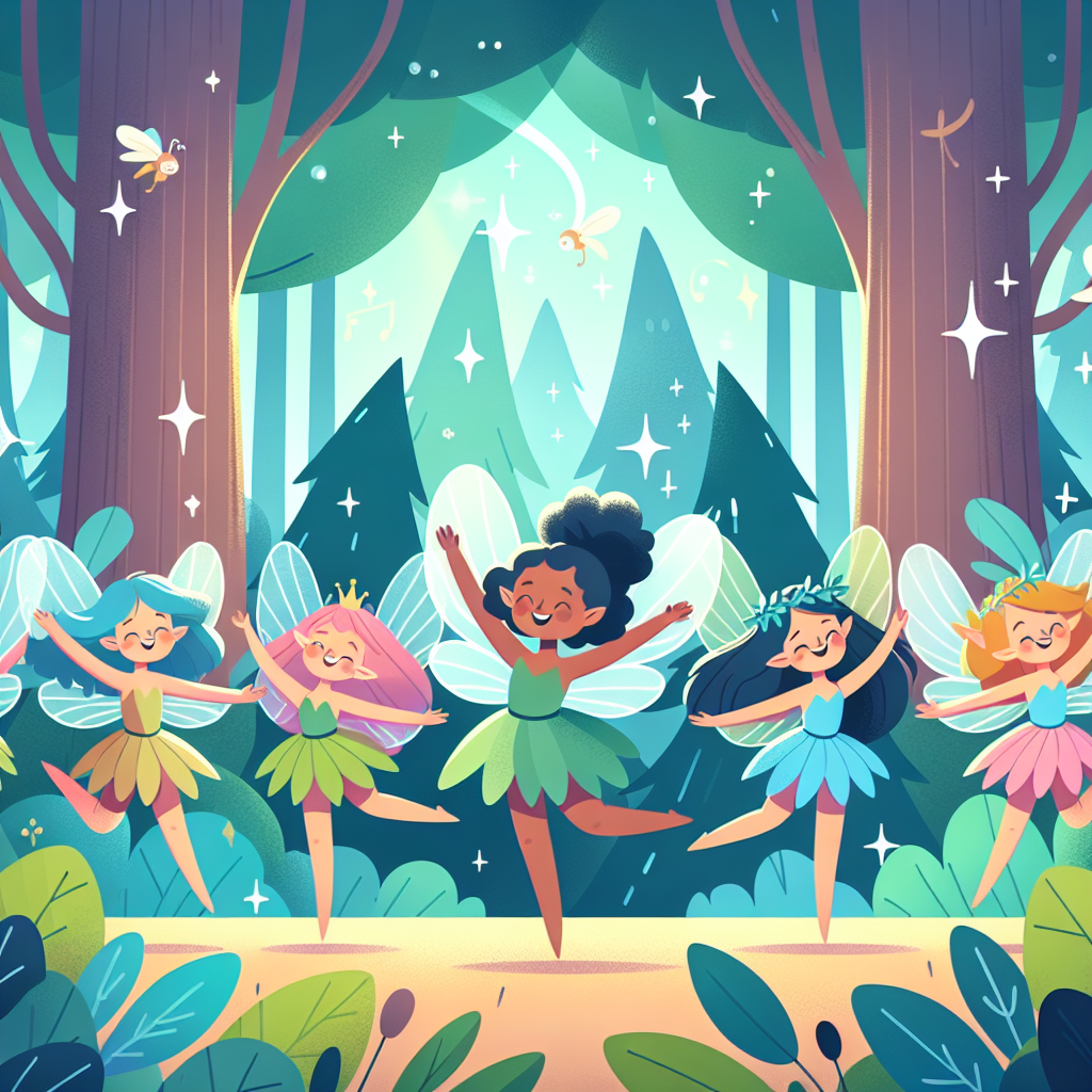 Magic Forest With Dancing Fairies Paint By Diamond