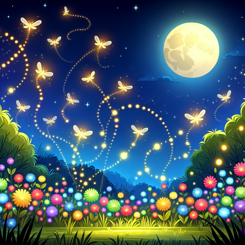 Twinkling Fireflies Paint By Color