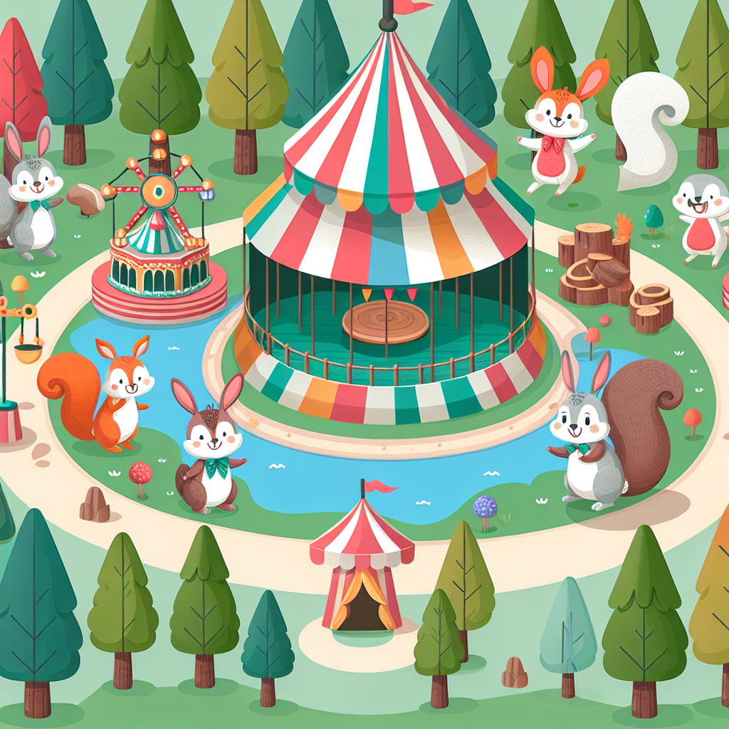 Forest Critters’ Carnival Painting Diamond Kit
