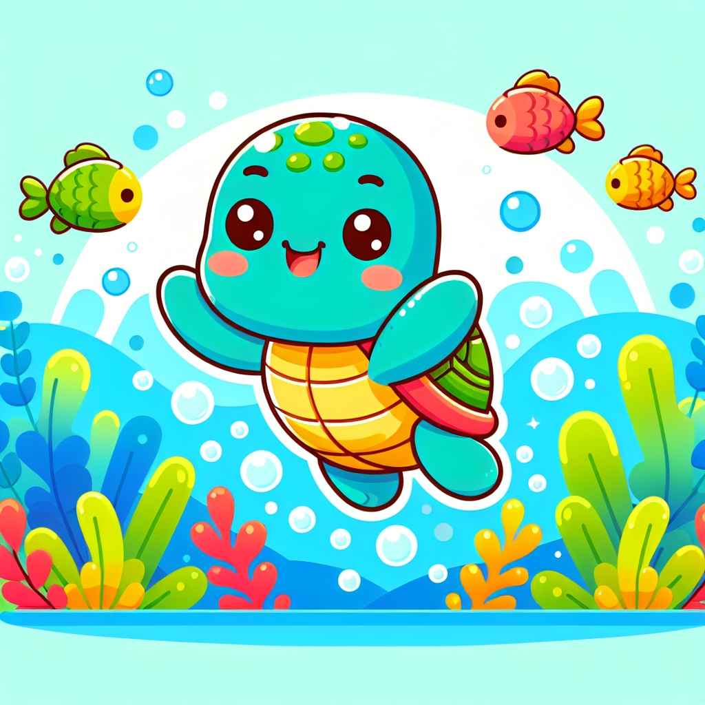Dashing Little Turtle Paint By Color