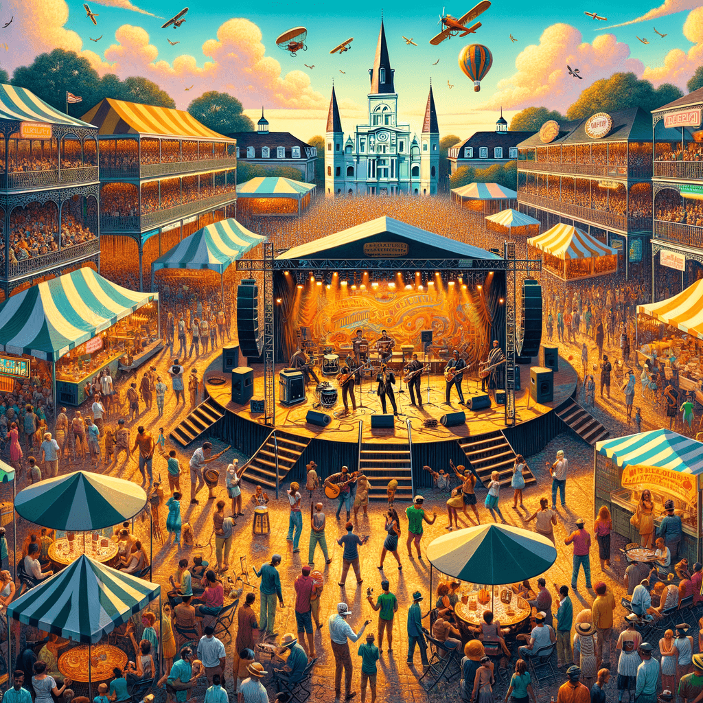 New Orleans Jazz & Heritage Festival - New Orleans Paint By Color