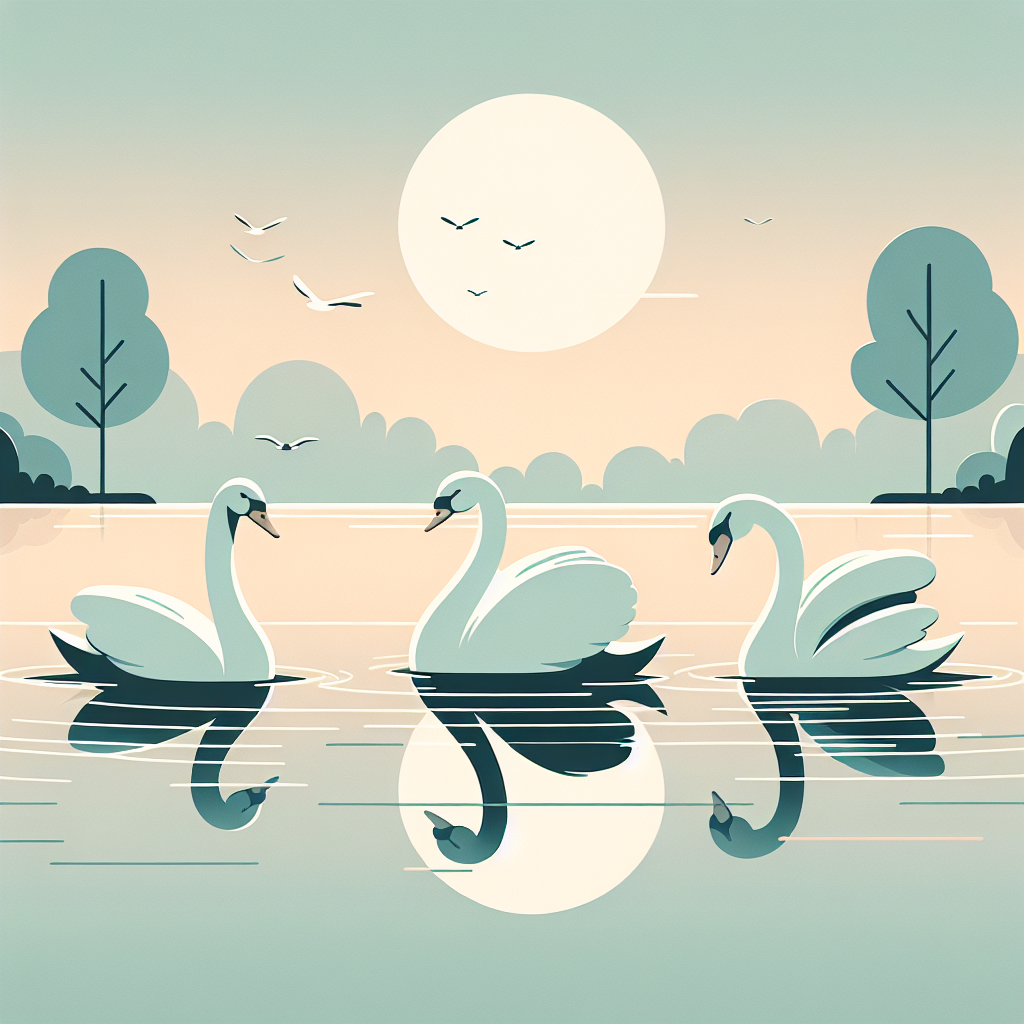 Soaring Swan Symphony Painting Diamond Kit