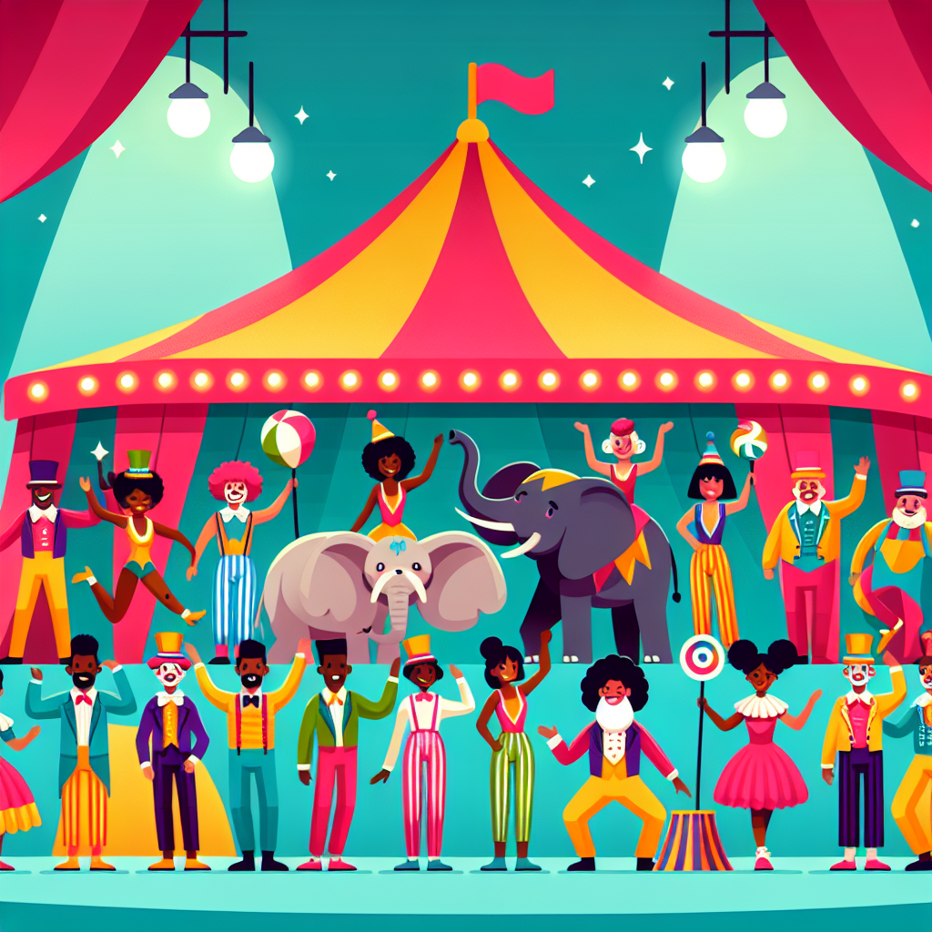 Circus Performers Show Paint By Diamonds
