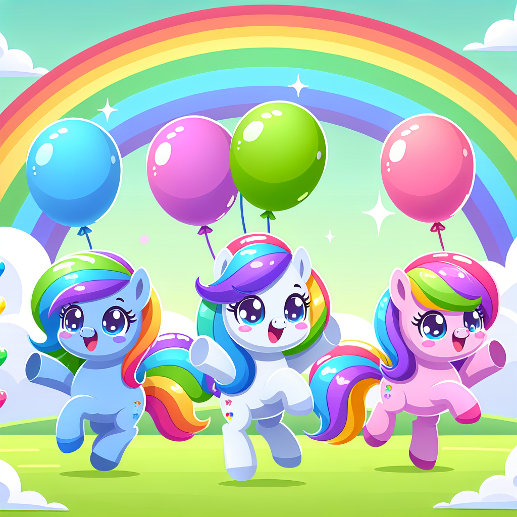 Rainbow Party With Magical Ponies Paint By Diamond