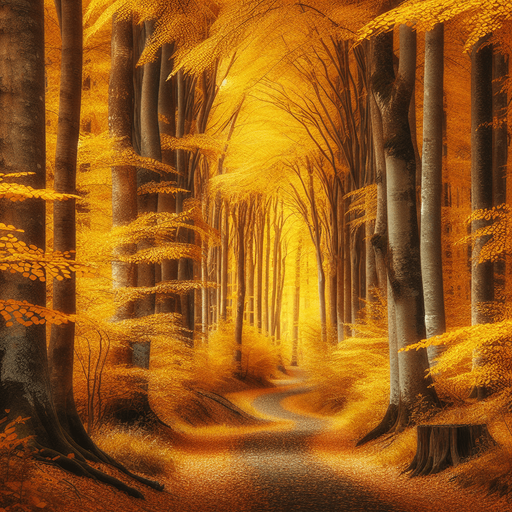 Golden Canopy Paint By Diamond