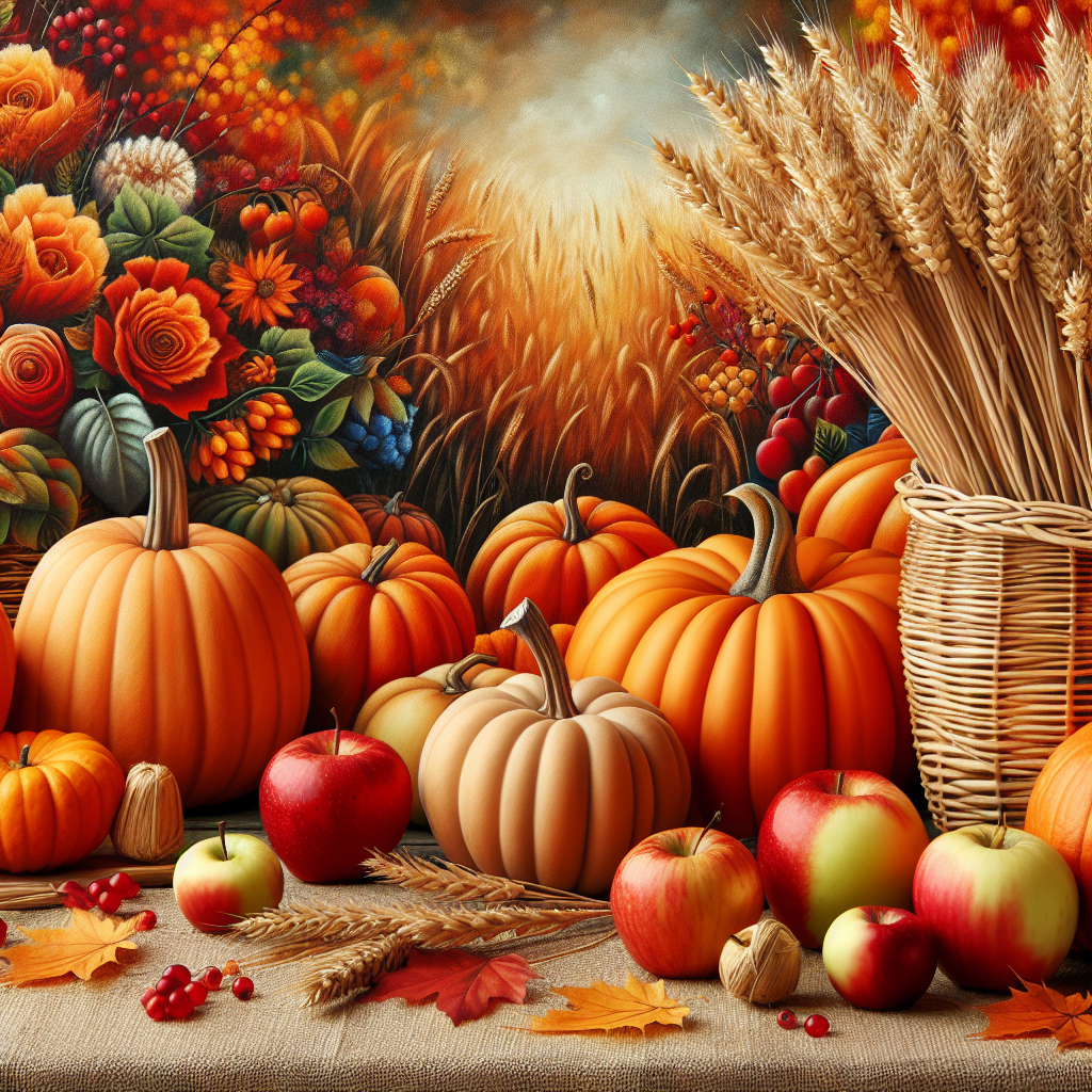 Bright Autumn Harvest Paint By Diamonds Art