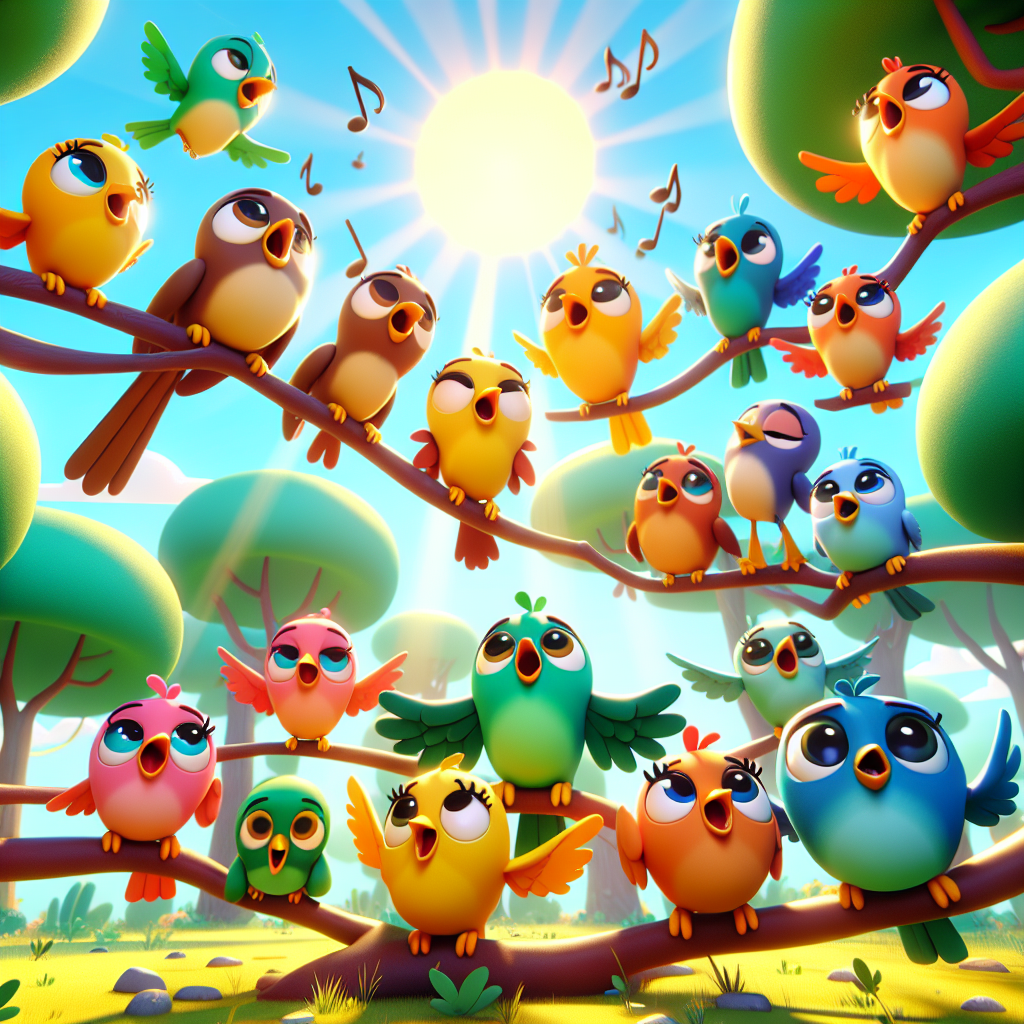 Chirpy Bird Concert Paint By Diamond