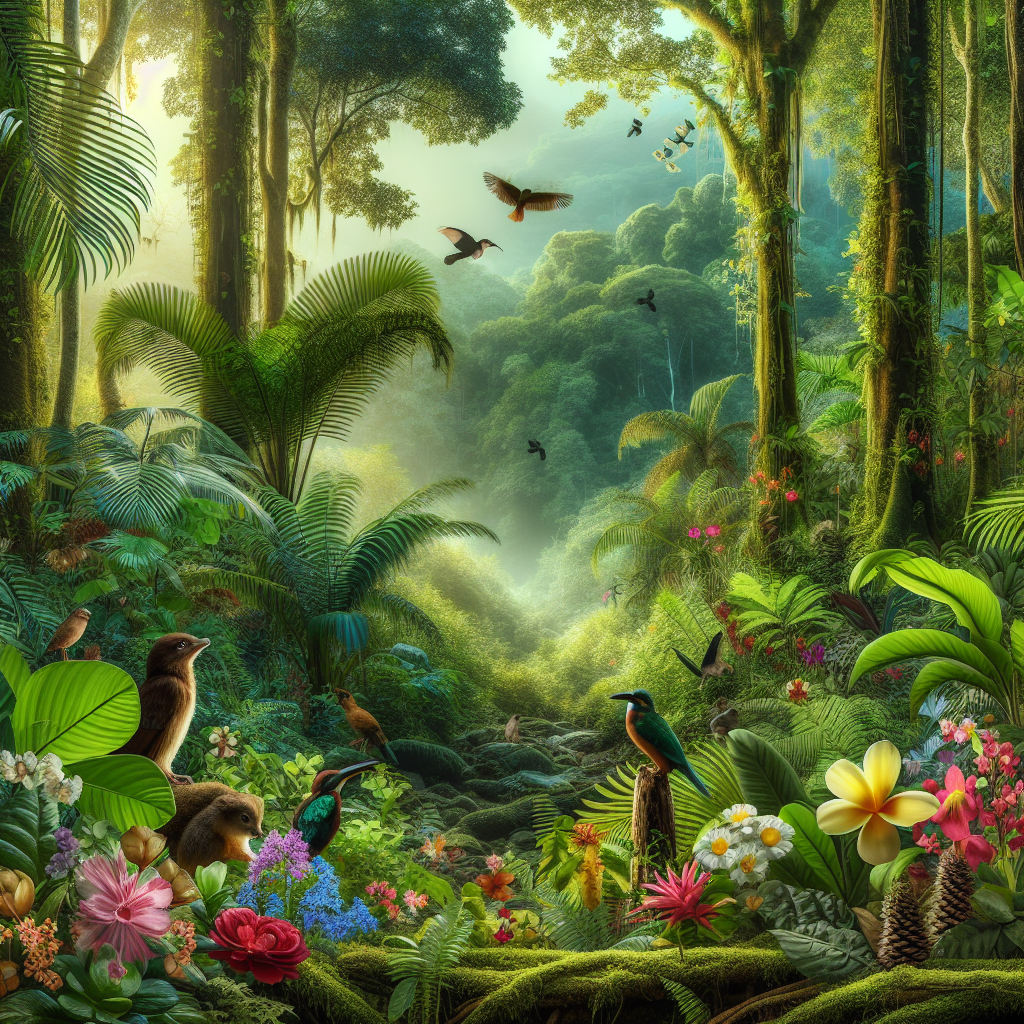 Peaceful Rainforest Retreat Diamonded Painting Kits