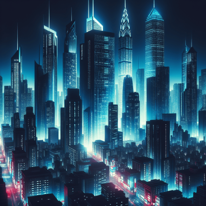 City Lights Nocturne Paint By Diamond