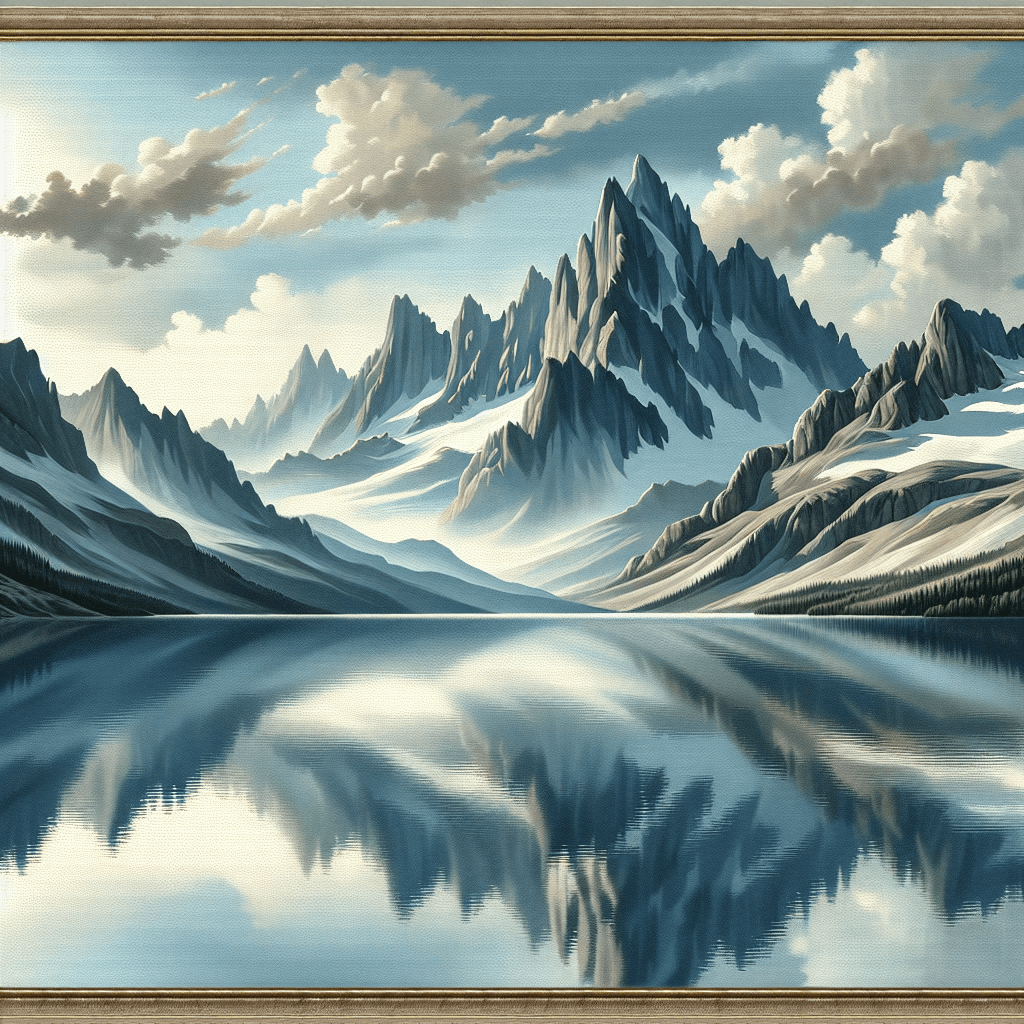 Serene Mountains Paint By Diamond