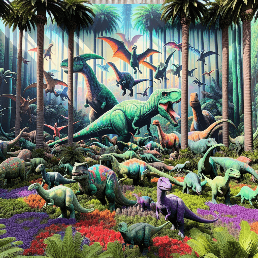 Joyful Dinosaur Adventures Painting By Diamonds Kit