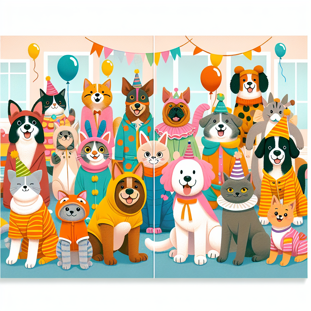 Funny Animal Costume Party Paint By Color
