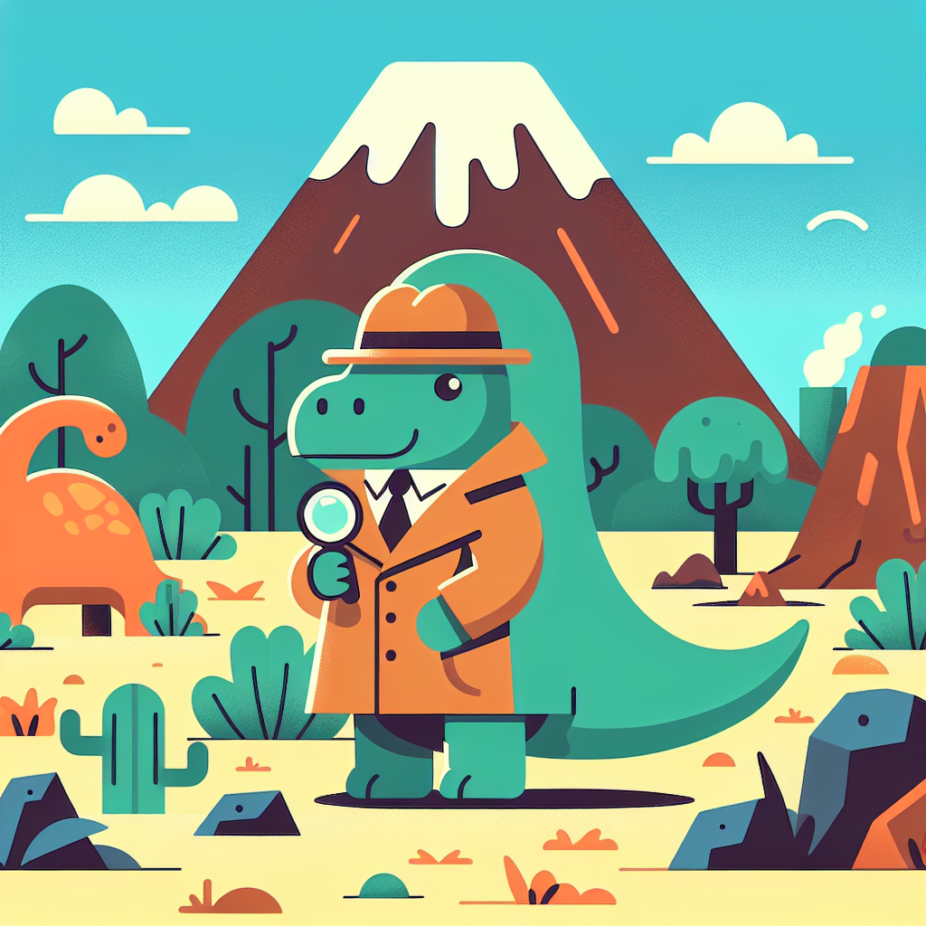 Dinosaur Detective's Time-Travel Quest Paint By Diamond