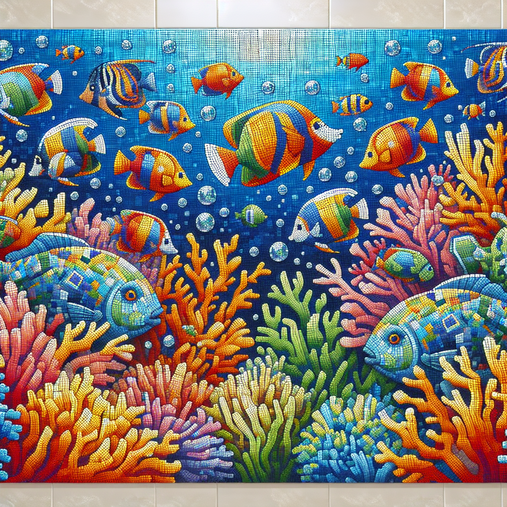 Colorful Mosaic Fish Diamonded Painting Kits