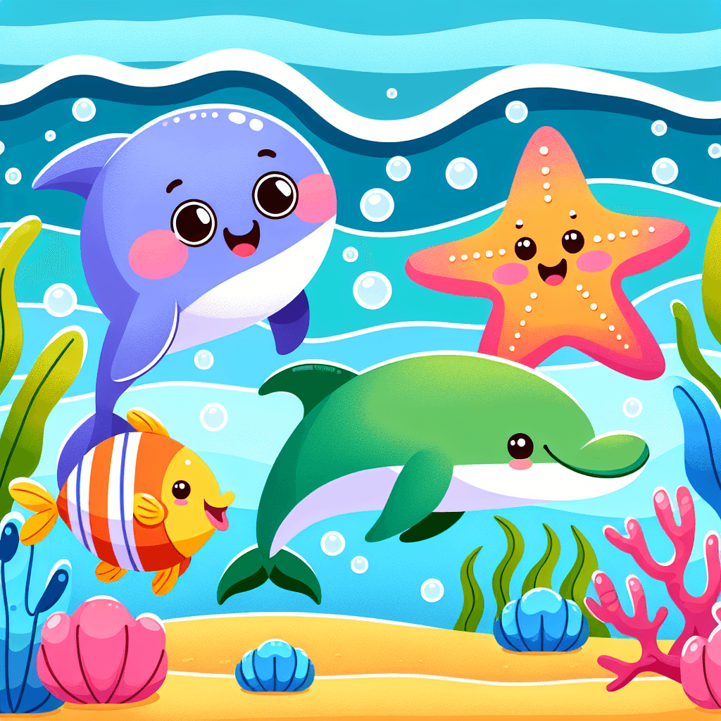 Lovely Sea Creatures Paint By Diamonds Art