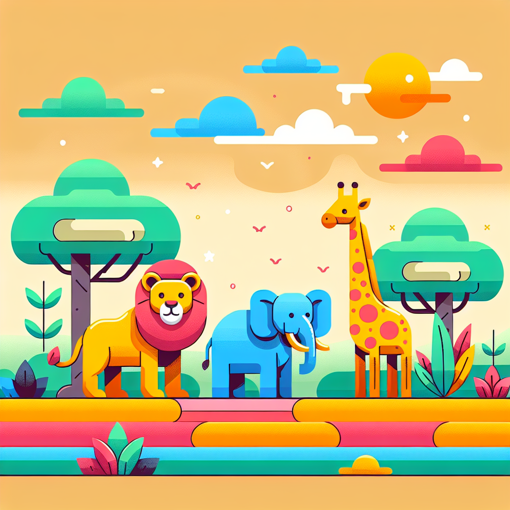 Little Explorer's Safari Paint By Color