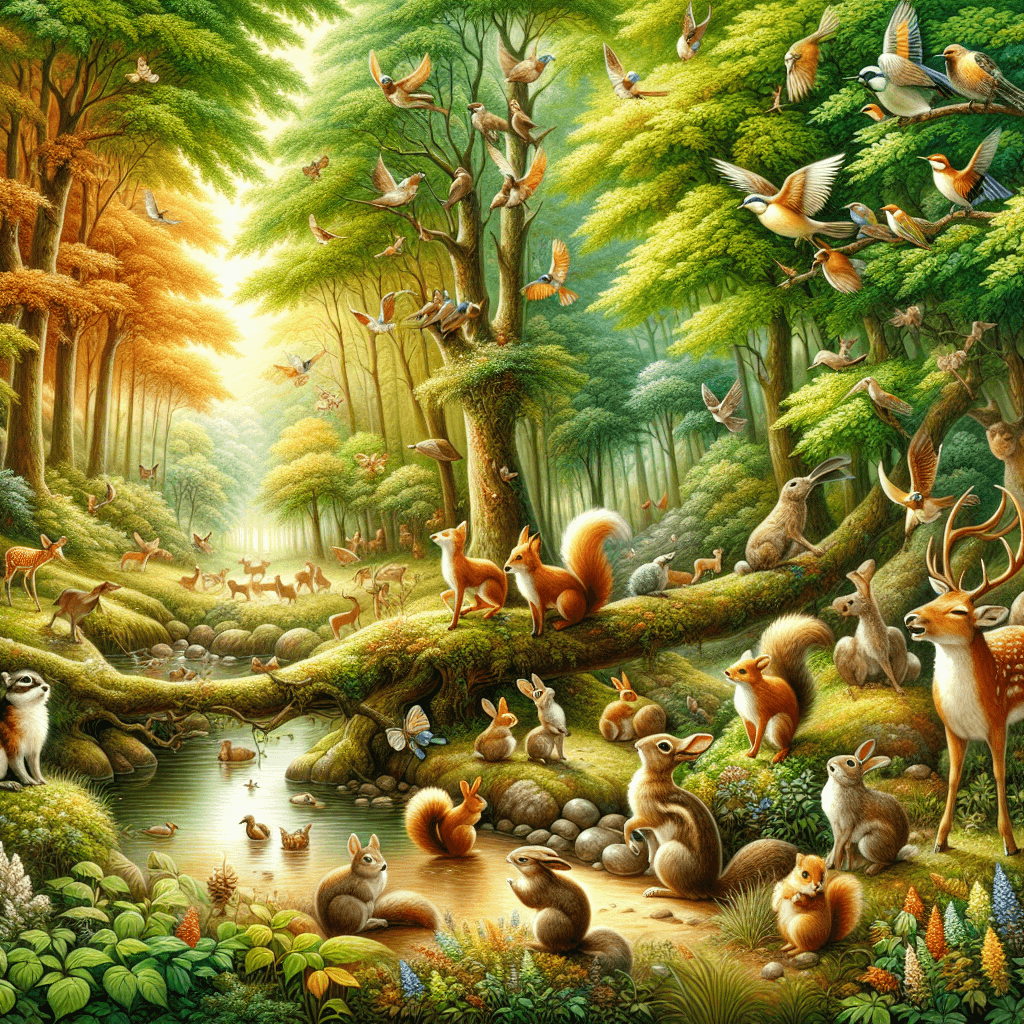 Whimsical Forest Frolic Painting Diamond Kit