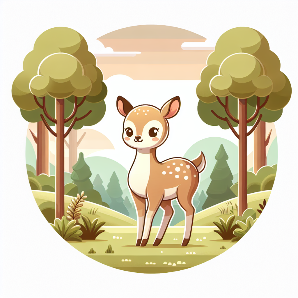 Gentle Deer Forest Paint By Color