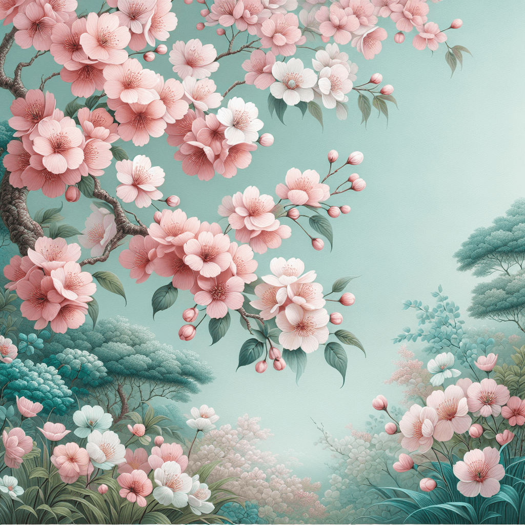 Eternal Cherry Blossoms Painting By Diamonds Kit