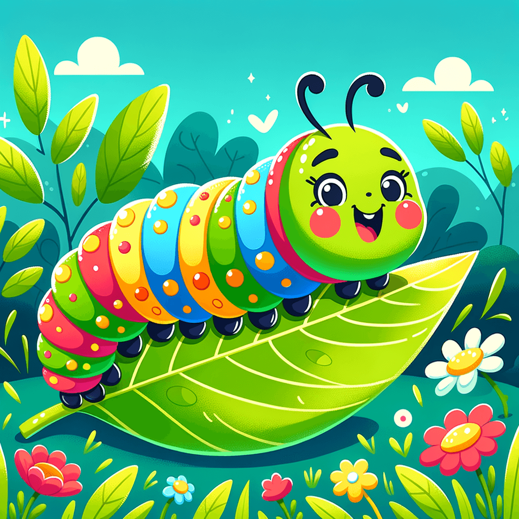 Colorful Garden Caterpillar Painting By Diamonds Kit