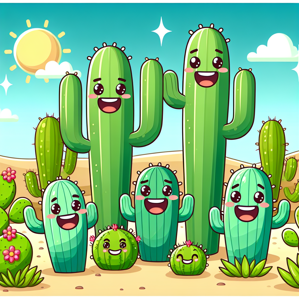 Playful Cactus Family Paint By Diamonds Kits