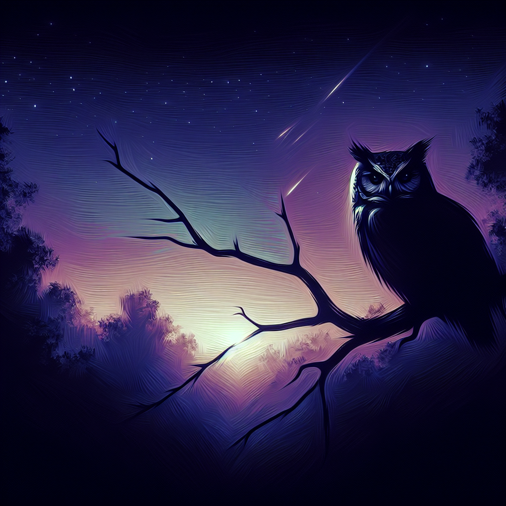 Twilight Owl Enchantment Diamond Painting