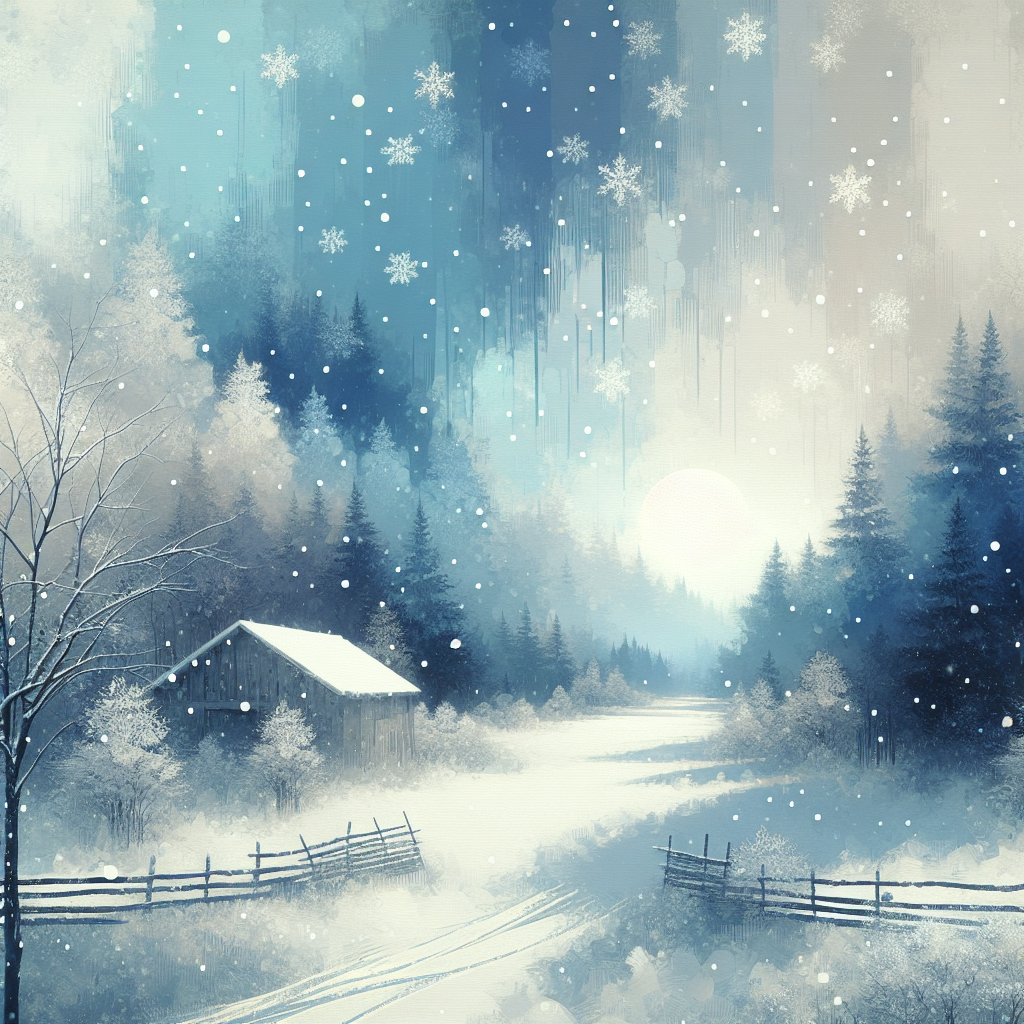 Glistening Snowfall Paint By Diamonds Kits