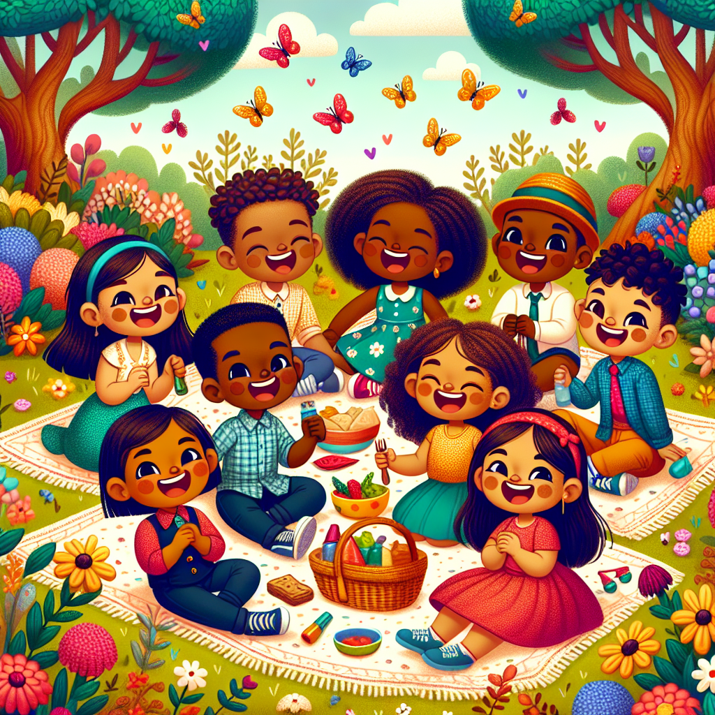 Happy Garden Picnic DIY Paint By Diamonds