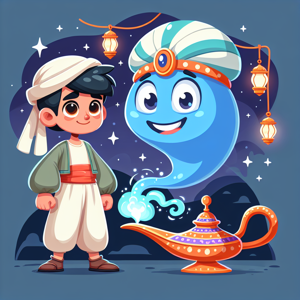 Adventures With Aladdin's Genie Painting Diamond Kit