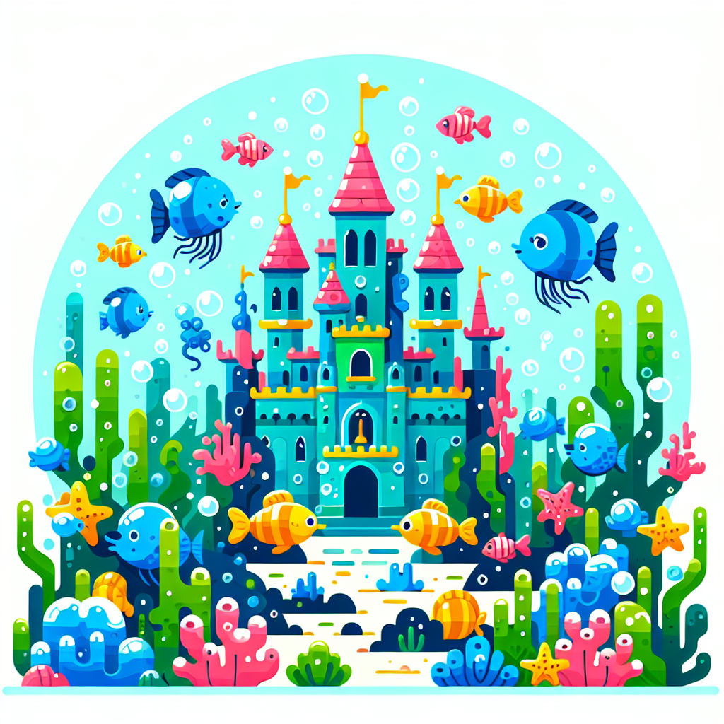 Castle Under The Sea Paint By Color