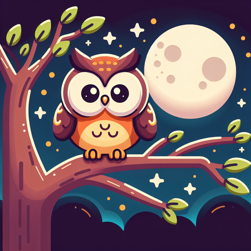 Playful Owl Diamond Painting