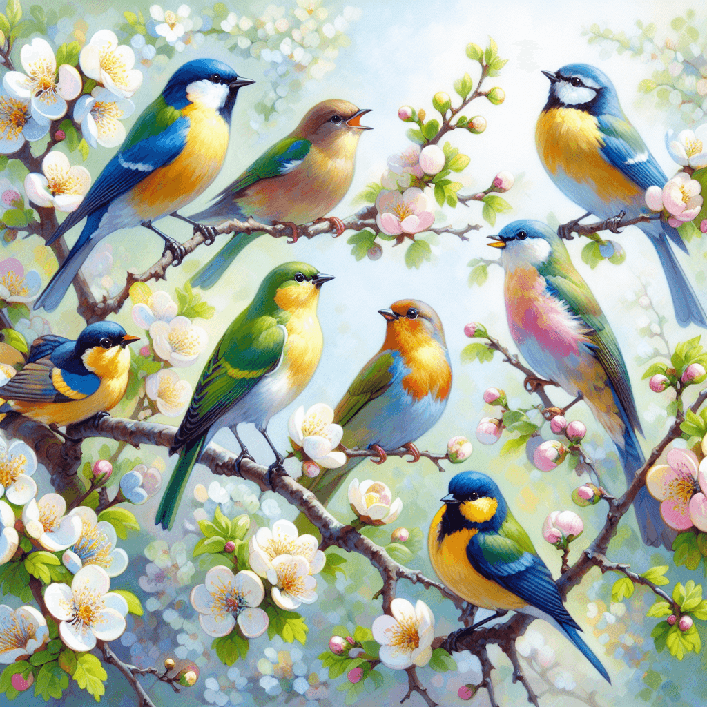 Whimsical Bird Serenade Paint By Diamonds Art
