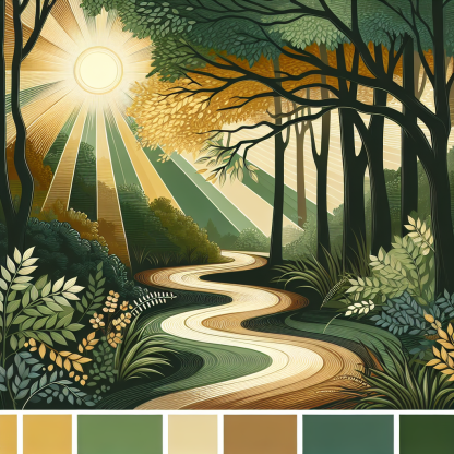 Enchanting Forest Pathways Paint By Diamond
