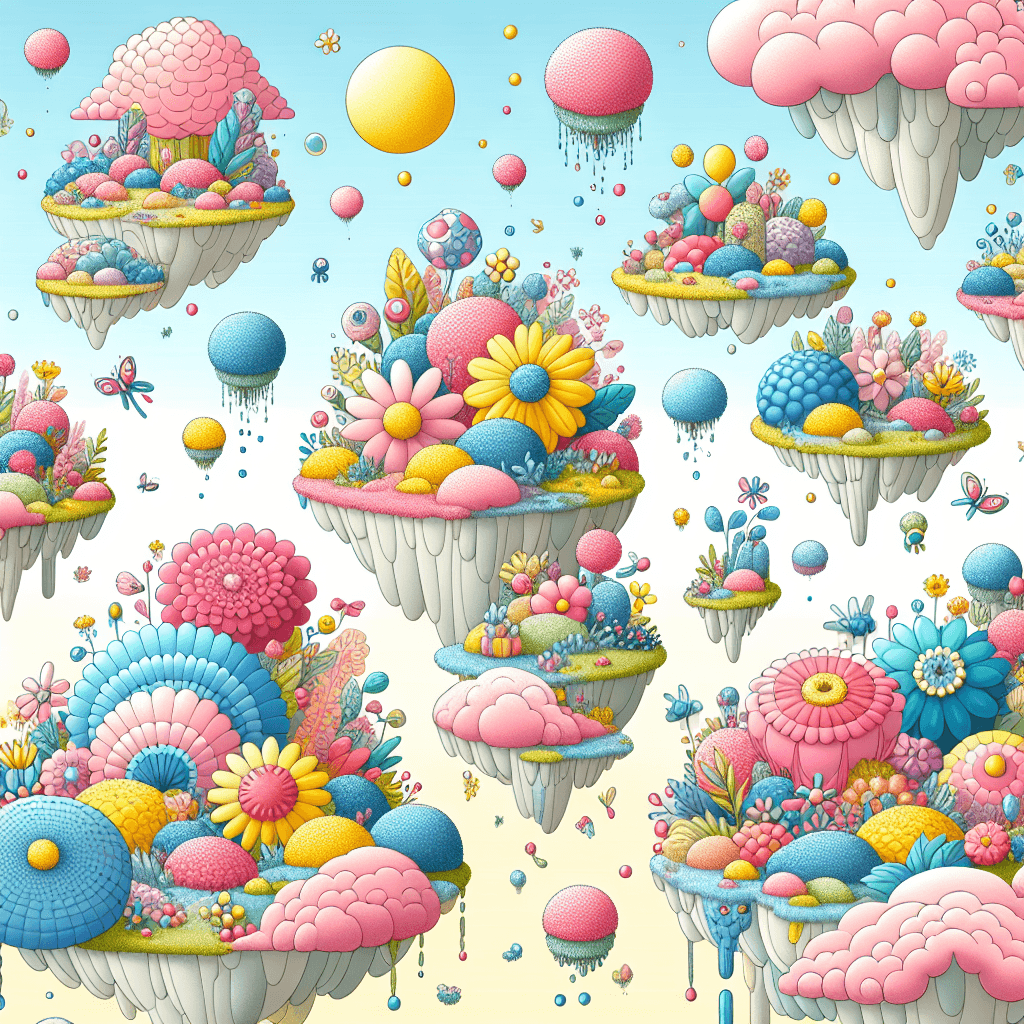 Dreamy Fantasy Landscape Paint By Color