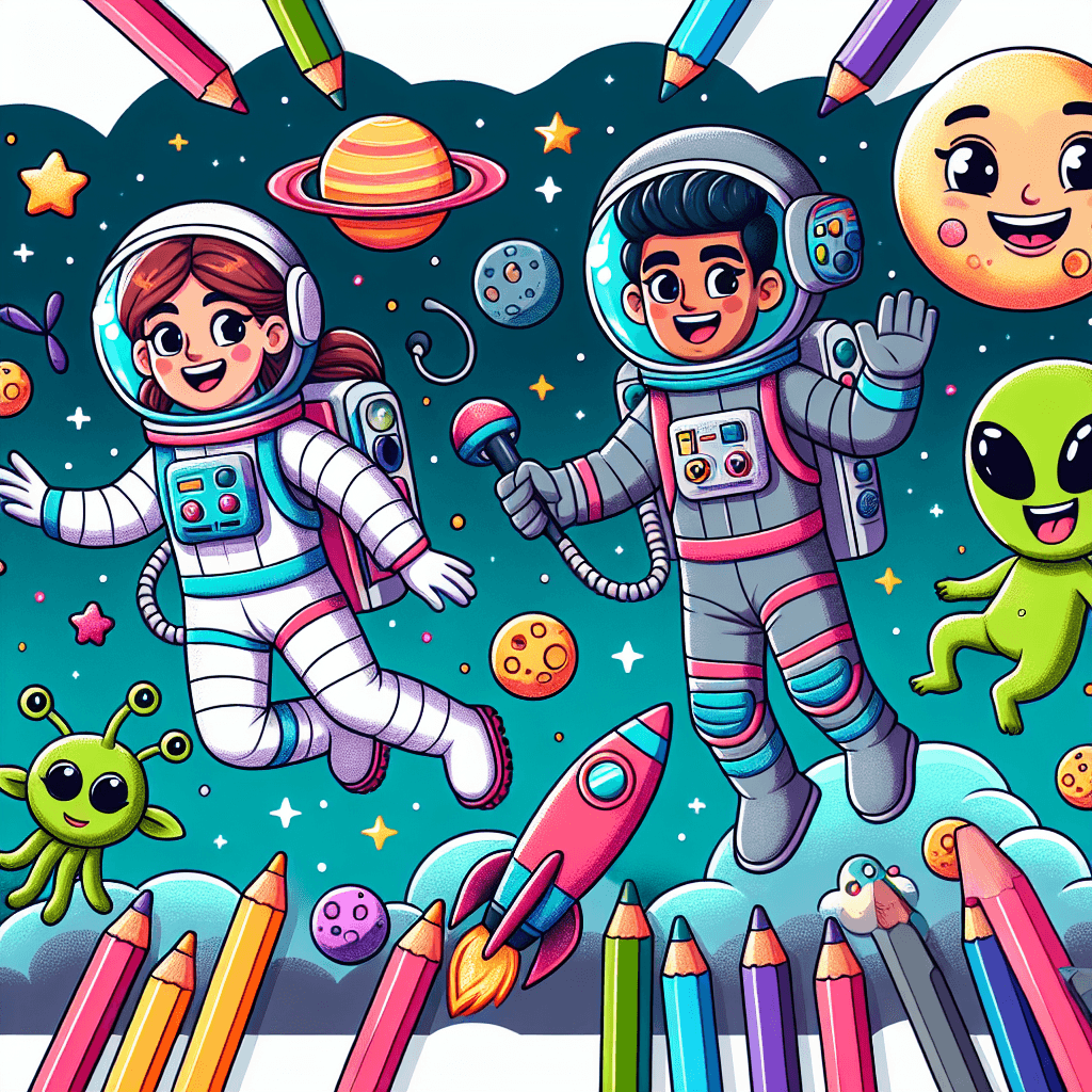 Galactic Explorers On A Starry Night Paint By Diamonds
